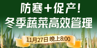 《细说农技》专家张宝林教冬季蔬菜防寒 + 促产高效管理，27 日晚 8 点！